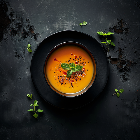 Cremige Kürbissuppe mit Moelk Pure Hafermilch