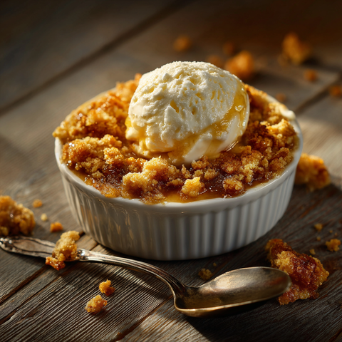 Birnen-Vanille-Crumble mit Oat Mølk Barista