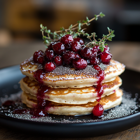 Mølk-Pancakes mit Chia-Cranberry-Crunch: Ein besonderes Frühstück für jeden Tag