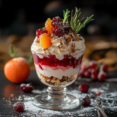 Veganes Hafermilch-Parfait mit Rosmarin und Blutorangen: Ein Geschmackserlebnis der besonderen Art