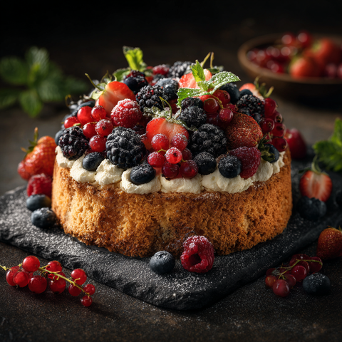 Sommerkuchen mit Beeren und Rührteig – mit Oat Mølk: Like Milk Regular 3.5 %