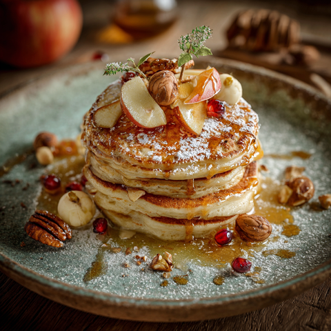 Apfel Zimt Pancakes mit Mølk Barista – Ein Stück Winter auf dem Teller