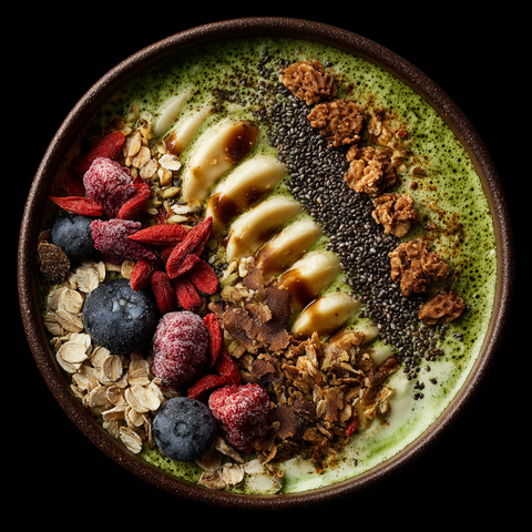 Espresso-Matcha Mølk Latte Bowl – Frühstück mit Energie