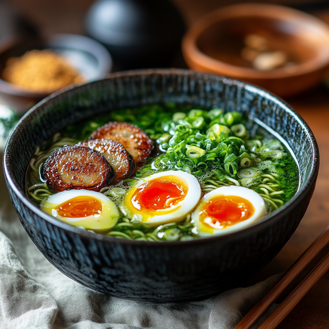 🍜 Matcha-Mølk-Ramen mit Tofu