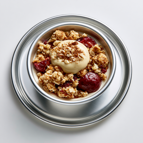Zimt-Pflaumen-Crumble