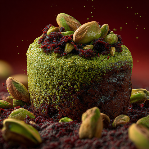 Pistazien-Lava Cake mit Mølk