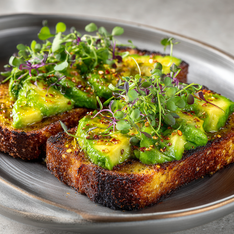 Savory French Toast mit Oat Mølk: Zero