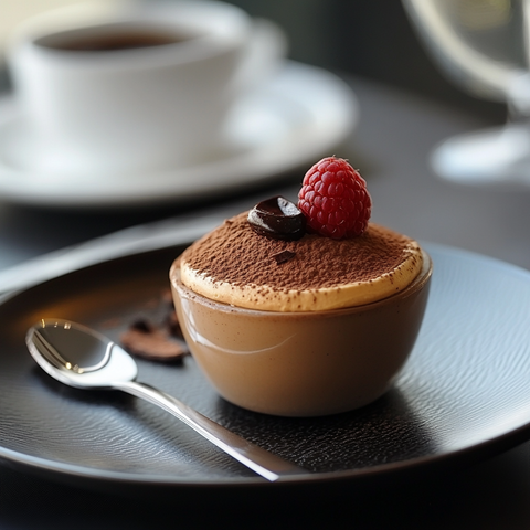 Hafermilch-Mousse au Chocolat mit Espresso ☕🍫