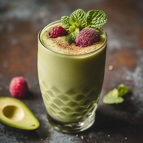 Mølk-Matcha-Smoothie mit Avocado & Minze – Der grüne Powerdrink